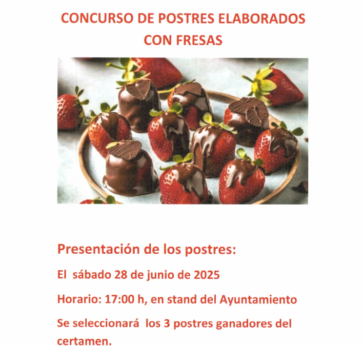 Concurso de postres - Linares de Riofrio